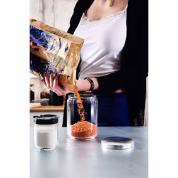 Pot de conservation 1,5L hermétique Pure Jar Club - Luminarc - verre trempé extra résistant