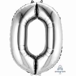Amscan 2798001, Ballon-jouet, Feuille, Argent, Numéro, 55 cm, 5 pièce(s)