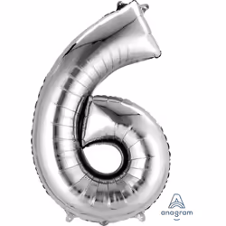 Amscan 2798601, Ballon-jouet, Feuille, Argent, Numéro, 58 cm, 5 pièce(s)
