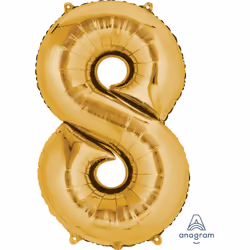 Amscan 2825801, Ballon-jouet, Feuille, Or, Numéro, 55 cm, 5 pièce(s)