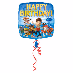 Amscan 3018001, Ballon-jouet, Feuille, Multicolore, Image, Anniversaire, Carré