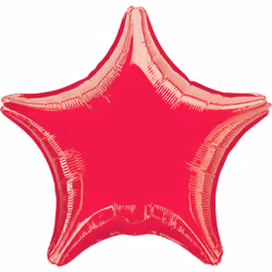 Amscan 3058401, Ballon-jouet, Feuille, Rouge, Étoile, 480 mm, 1 pièce(s)
