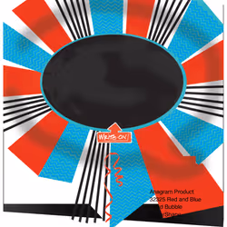 Amscan Ballon Ardoise Red And Blue Word Bubble Black Board, unisexe, 3 an(s), Noir