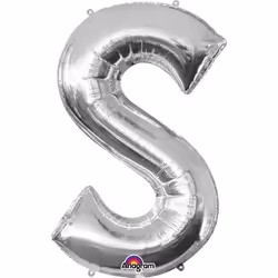 Amscan 3298301, Ballon-jouet, Feuille, Argent, Symbol, 530 mm, 880 mm