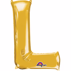 Amscan 3303511, Ballon-jouet, Feuille, Or, lettre, 40 cm, 5 pièce(s)