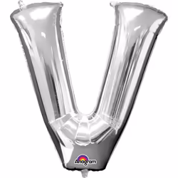 Amscan 3305411, Ballon-jouet, Feuille, Argent, lettre, 40 cm, 5 pièce(s)
