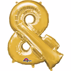 Amscan Ballon Foil Symbole & Or, Or, 3 an(s), 400 mm, 205 mm, 10 mm, 95 mm