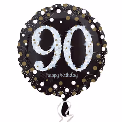 Amscan 3374301, Ballon-jouet, Feuille, Or, Anniversaire, Rond, 5 pièce(s)