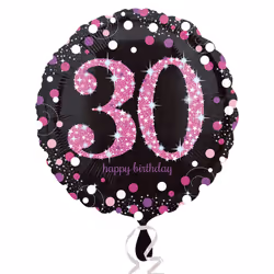Amscan 3378501, Ballon-jouet, Feuille, Rose, Rond, 5 pièce(s)