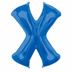 Amscan 3544701, Ballon-jouet, Feuille, Bleu, lettre, 86 cm, 5 pièce(s)