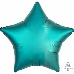 Amscan Ballon"Satin Luxe Jade"Etoile, unisexe, 3 an(s), Vert