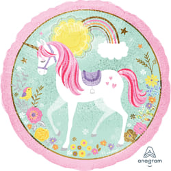 Amscan Ballon Rond Holograhique "Magical Unicorn"