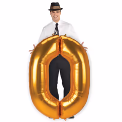 Amscan 3888811, Ballon-jouet, Feuille, Or, Numéro, 93 cm, 3 pièce(s)