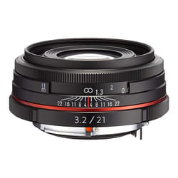 Pentax HD DA 21mm F3.2 AL Limited SLR Objectif large Noir