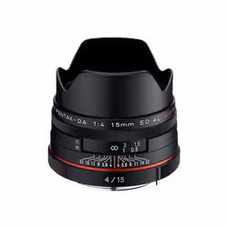 Pentax HD DA 15mm F4 ED AL Limited, Objectif large, 8/6, Pentax KAF, Auto focus