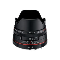 Pentax HD DA 15mm F4 ED AL Limited SLR Objectif large Noir