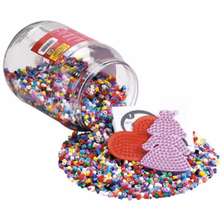JBM Midi Pot Rouge 7000 Perles +2 Plq Couleurs