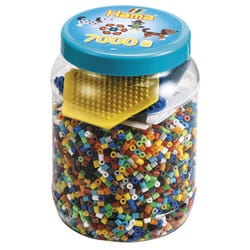 JBM Midi Pot Bleu 7000 Perles + 2 Plq Couleurs