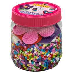JBM Midi Pot Rose 4000 Perles +3 Plq Couleurs