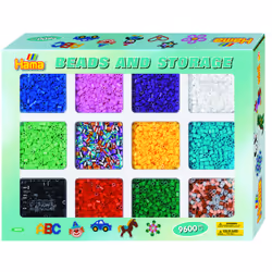 JBM Midi Boite Gm 9600 Perles À Casiers, 5 an(s), PVC, Multicolore, 9600 pièce(s)