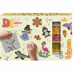 Hama Midi Boîte GM boîte cadeau, Kit de loisirs créatifs pour enfants, 5 an(s), Multicolore