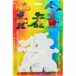 JBM Midi Plaques Blister Gm X 3 "Crocodile/Dauphin/Hippopotame", 5 an(s), PVC, Multicolore, 3 pièce(s)