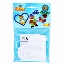 JBM Sachet Plaques Mini Coeur 2 Pcs, 10 an(s), PVC, Blanc, 2 pièce(s)