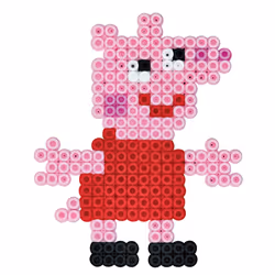Hama Beads Boîte cavalier - Peppa Pig