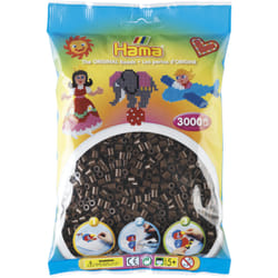 Hama Beads 201-12 perle Perle droite Marron 3000 pièce(s)