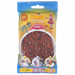 JBM Midi Sachet 1000 Perles Rouge Brun, 5 an(s), PVC, Rouge, 1000 pièce(s)