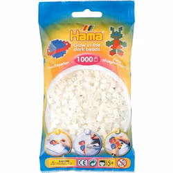 JBM Midi Sachet 1000 Perles Phospho, 5 an(s), PVC, Multicolore, 1000 pièce(s)