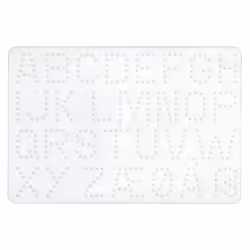 JBM Midi Plaque " Lettres", 5 an(s), PVC, Blanc, 1 pièce(s)