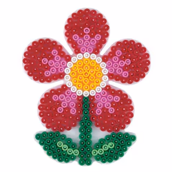 JBM Midi Plaque " Grande Fleur " Rouge