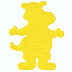 JBM Midi Plaque Hippopotame Jaune, 5 an(s), PVC, Jaune, 1 pièce(s)