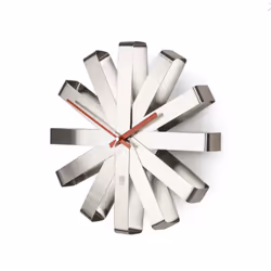 Umbra Ribbon Mur Quartz clock Rond Acier inoxydable
