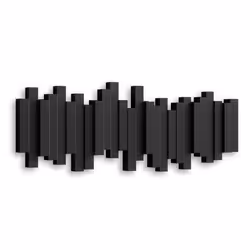 Umbra 318211-040, Intérieure, Crochet universel, Noir, Bois, 2,268 kg, Rectangle