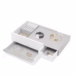Umbra 290245-670, 221 mm, 259,1 mm, 117,6 mm, 2,1 kg, Nickel, Blanc, Métal, Bois