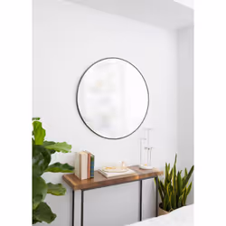 Umbra Hubba miroir mural Rond Titane