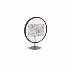 Umbra 1012271-040, Verre, Noir, Cadre pour une seule photo, Table, Mur, Rond, 228,6 mm