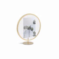 Umbra 1012272-221, Verre, Or, Cadre pour une seule photo, Table, Mur, Rond, 254 mm