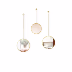 Umbra 1013877-104 miroir mural Rond Or