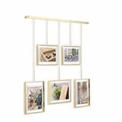Umbra 1013426-221, Multi cadre, Laiton, Mur, 10 x 15 cm, Rectangulaire, 13 x 18 cm