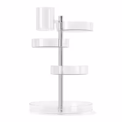 Umbra Pirouette, Nickel, Transparent, Dessus de table, Acrylique, Monochromatique, 230 mm, 230 mm