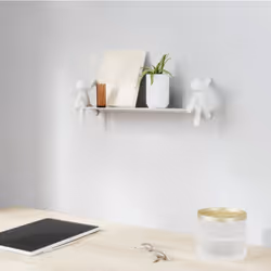 Umbra Buddy Tablette flottante Mural Blanc