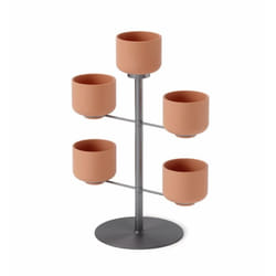 Umbra Terrapotta Intérieure Table de jardinage Autonome Métal, Terre cuite Terre cuite, Titane