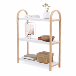 Umbra Bellwood, Autonome, Bois, Naturel, Blanc, Universel, 39 kg, 3 étagères