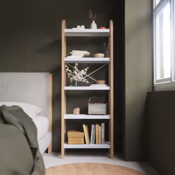 Umbra 1016840-668 étagères Autonome Frêne, Eucalyptus, Panneaux MDF, Acier Blanc, Bois