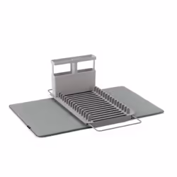 Umbra Udry, Égouttoir, Support, Dessus de table, Batterie de cuisine, Vaisselle, Verres, Ustensile, Gris, Microfibre