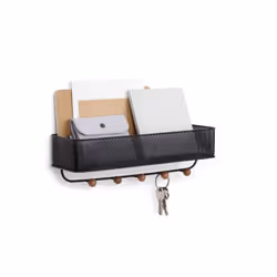 Umbra 1004245-048 Organisateur de stockage suspendu Métal Noir