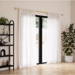 Umbra Sheera, Transparent, Blanc, Monochromatique, Passe-tringles, Umbra Studio, 1320 mm